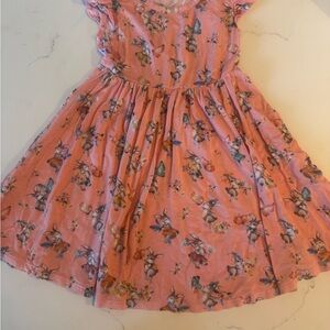 Posh Peanut Pink Dress with Whimsical Animal Print